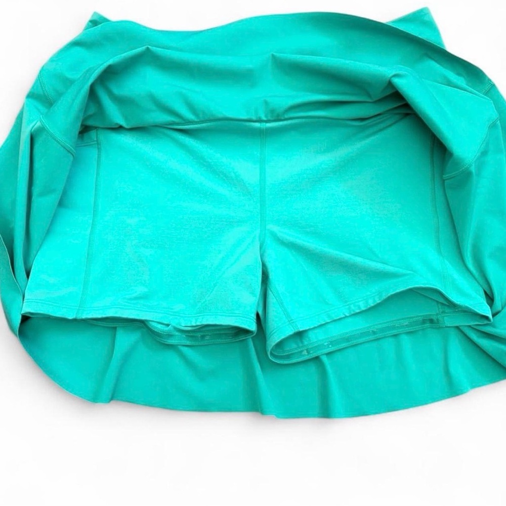 Athleta Ace Tennis Skort Women's Teal Size L - Picture 4 of 5